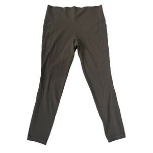 Athleta Salutation Stash Leggings Olive Green Womens Large Yoga Athletic